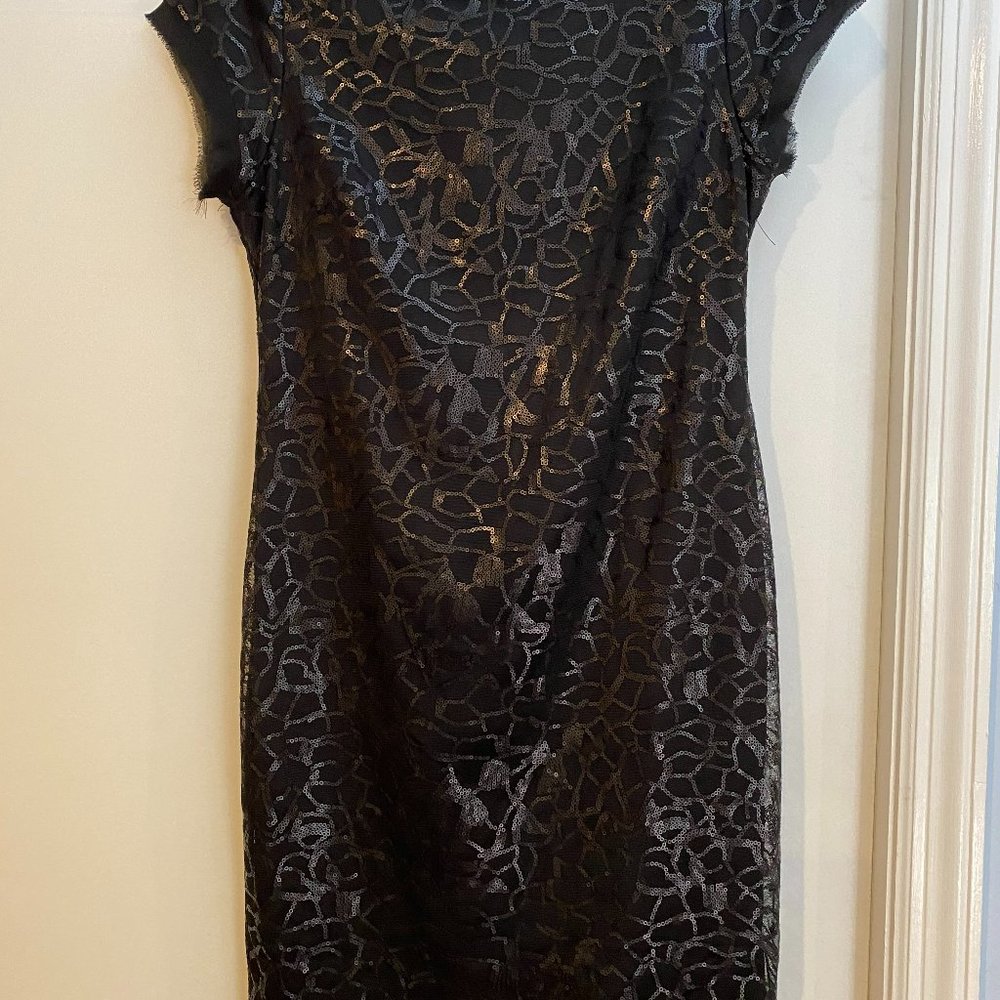 Vince Camuto black sequin dress, Size 4